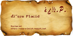 Ősze Placid névjegykártya